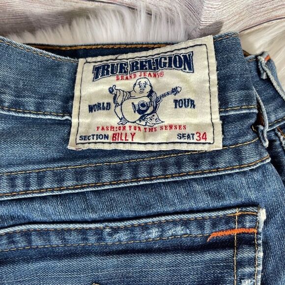 True Religion Billy Bootcut Jeans Seat 34 - Picture 3 of 12